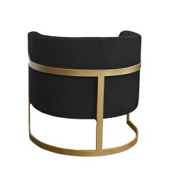 Fotel Glamour tkanina Welur podstawa metalowa