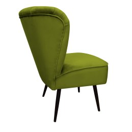 Fotel PRL tkanina Welur nogi metalowe