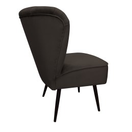 Fotel PRL tkanina Welur nogi metalowe