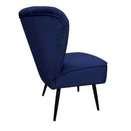 Fotel PRL tkanina Welur nogi metalowe