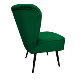 Fotel PRL tkanina Welur nogi metalowe