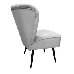 Fotel PRL tkanina Welur nogi metalowe