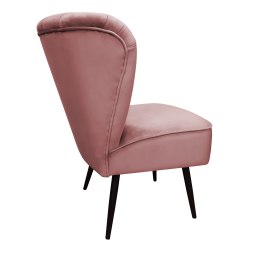 Fotel PRL tkanina Welur nogi metalowe