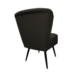 Fotel PRL tkanina Welur nogi metalowe