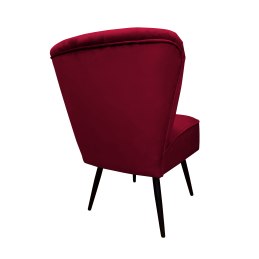 Fotel PRL tkanina Welur nogi metalowe