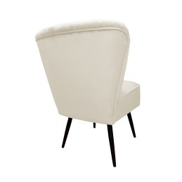 Fotel PRL tkanina Welur nogi metalowe