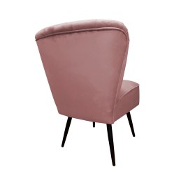 Fotel PRL tkanina Welur nogi metalowe