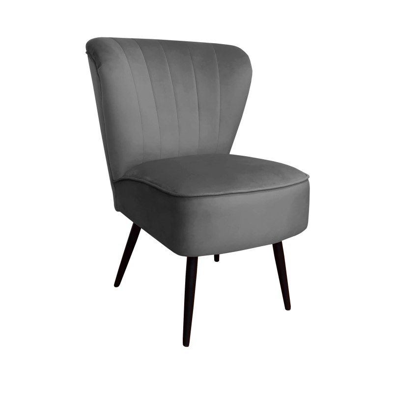 Fotel PRL tkanina Welur nogi metalowe