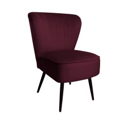 Fotel PRL tkanina Welur nogi metalowe