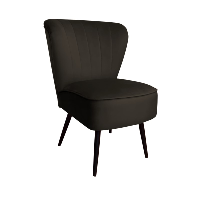 Fotel PRL tkanina Welur nogi metalowe