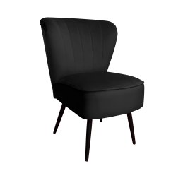 Fotel PRL tkanina Welur nogi metalowe