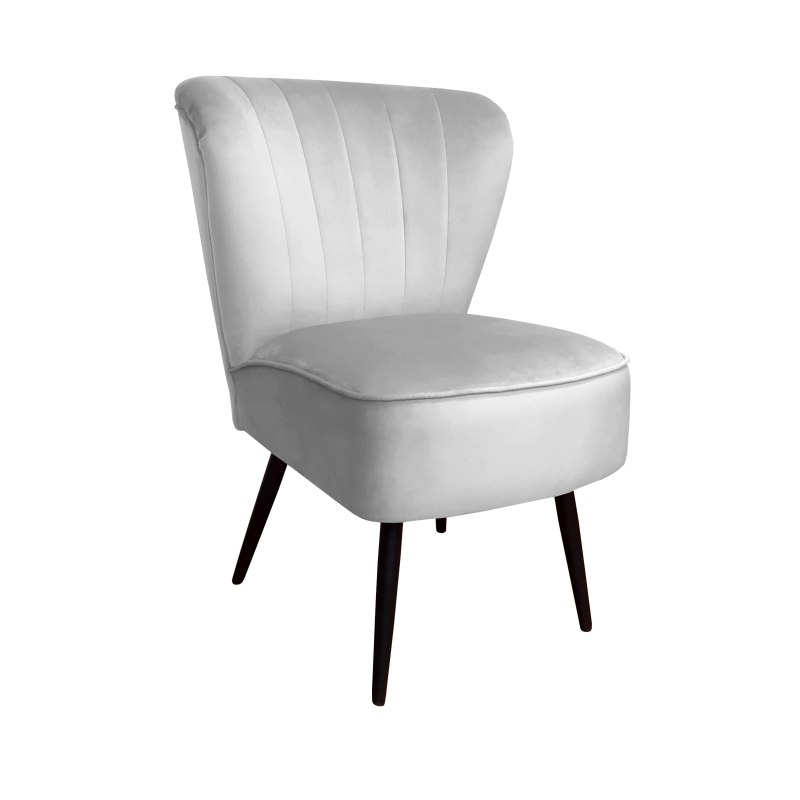 Fotel PRL tkanina Welur nogi metalowe