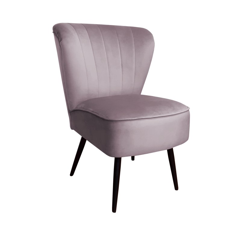 Fotel PRL tkanina Welur nogi metalowe