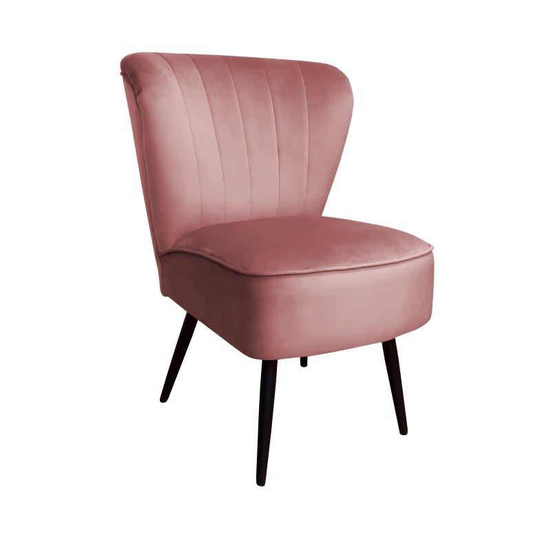 Fotel PRL tkanina Welur nogi metalowe