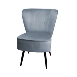 Fotel PRL tkanina Welur nogi metalowe