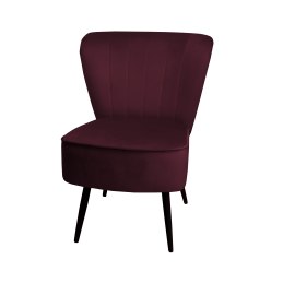 Fotel PRL tkanina Welur nogi metalowe