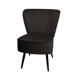 Fotel PRL tkanina Welur nogi metalowe