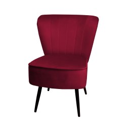 Fotel PRL tkanina Welur nogi metalowe