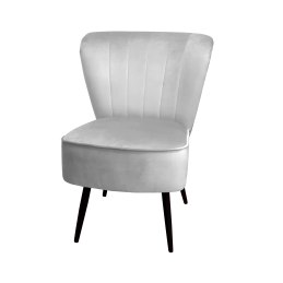 Fotel PRL tkanina Welur nogi metalowe