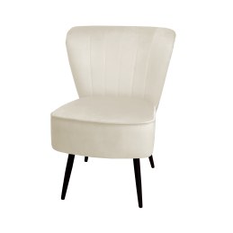 Fotel PRL tkanina Welur nogi metalowe