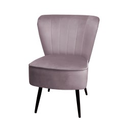 Fotel PRL tkanina Welur nogi metalowe