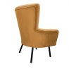 Fotel TULIP tkanina Welur noga metalowa Uszak