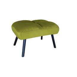 Fotel TOKIO tkanina Welur rozkładany z podnóżkiem noga metalowa