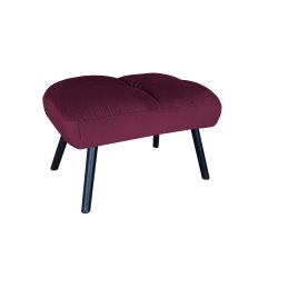 Fotel TOKIO tkanina Welur rozkładany z podnóżkiem noga metalowa