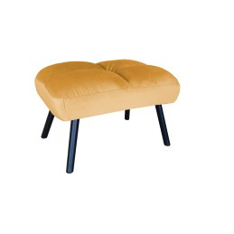 Fotel TOKIO tkanina Welur rozkładany z podnóżkiem noga metalowa