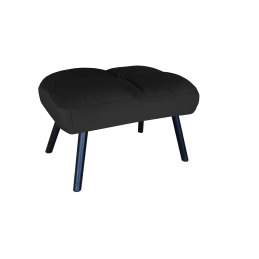 Fotel TOKIO tkanina Welur rozkładany z podnóżkiem noga metalowa