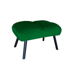 Fotel TOKIO tkanina Welur rozkładany z podnóżkiem noga metalowa