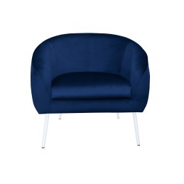 Fotel SYDNEY tkanina Welur noga metalowa