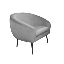 Fotel SYDNEY tkanina Welur noga metalowa