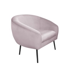 Fotel SYDNEY tkanina Welur noga metalowa