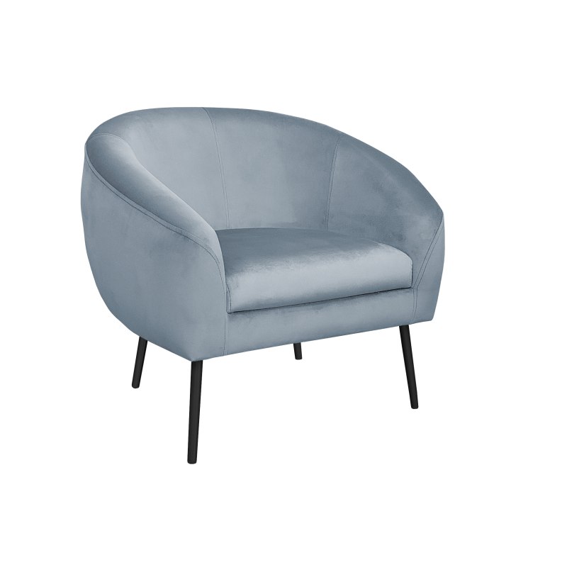 Fotel SYDNEY tkanina Welur noga metalowa