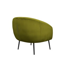 Fotel SYDNEY tkanina Welur noga metalowa