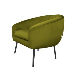 Fotel SYDNEY tkanina Welur noga metalowa