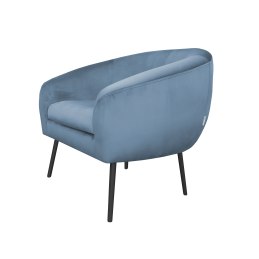 Fotel SYDNEY tkanina Welur noga metalowa