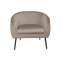 Fotel SYDNEY tkanina Welur noga metalowa