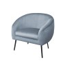 Fotel SYDNEY tkanina Welur noga metalowa