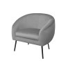 Fotel SYDNEY tkanina Welur noga metalowa