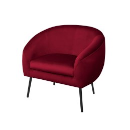 Fotel SYDNEY tkanina Welur noga metalowa