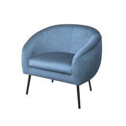 Fotel SYDNEY tkanina Welur noga metalowa