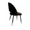 Krzesło Polo noga czarna/złota MG05 - brązowe