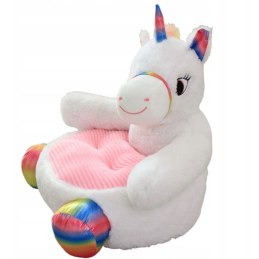 Pluszowy fotelik pufa dla dzieci