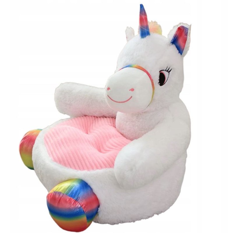 Pluszowy fotelik pufa dla dzieci