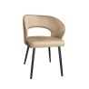 Krzesło welurowe AURA  Nowoczesne krzesło do salonu, jadalni i kuchni