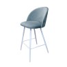 Hoker Colin krzesło barowe tkanina Welur podstawa metalowa