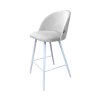 Hoker Colin krzesło barowe welur podstawa metalowa