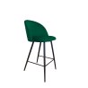 Hoker Colin tkanina Welur – krzesło barowe z metalową podstawą